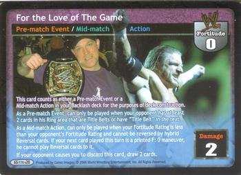 2006 Comic Images WWE Raw Deal: The Great American Bash #65 For the Love of The Game Front