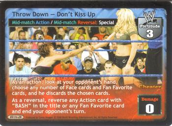 2006 Comic Images WWE Raw Deal: The Great American Bash #69 Throw Down - Don't Kiss Up Front