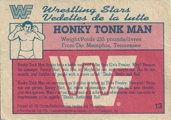 1987 O-Pee-Chee WWF #13 Honky Tonk Man Back
