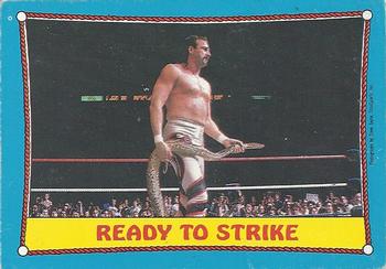 1987 O-Pee-Chee WWF #24 Ready to Strike Front
