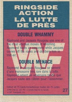 1987 O-Pee-Chee WWF #27 Double Whammy Back