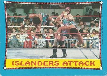 1987 O-Pee-Chee WWF #30 Islanders Attack Front