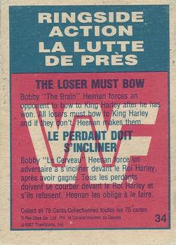 1987 O-Pee-Chee WWF #34 The Loser Must Bow Back