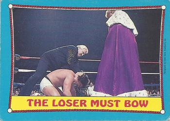 1987 O-Pee-Chee WWF #34 The Loser Must Bow Front