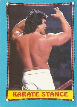 1987 O-Pee-Chee WWF #43 Karate Stance Front