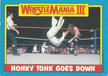 1987 O-Pee-Chee WWF #52 Honky Tonk Goes Down Front