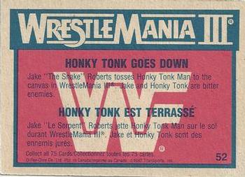 1987 O-Pee-Chee WWF #52 Honky Tonk Goes Down Back