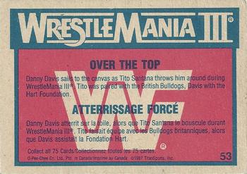 1987 O-Pee-Chee WWF #53 Over the Top Back