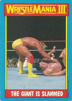 1987 O-Pee-Chee WWF #54 The Giant is Slammed Front