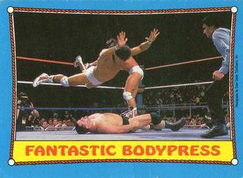 1987 O-Pee-Chee WWF #60 Fantastic Bodypress Front