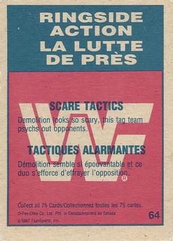 1987 O-Pee-Chee WWF #64 Scare Tactics Back