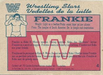 1987 O-Pee-Chee WWF #4 Frankie Back