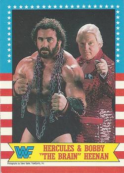 1987 O-Pee-Chee WWF #9 Hercules & Bobby 