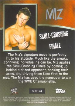 2012 Topps WWE Ringside Relic Dog Tags Inserts #5 The Miz Back