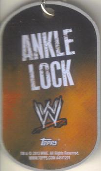 2012 Topps WWE Ringside Relic Dog Tags Inserts - Dog Tags #6 Jack Swagger Back