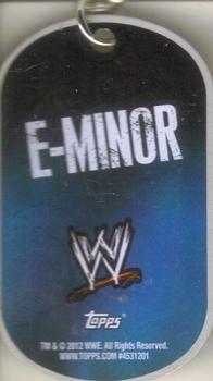 2012 Topps WWE Ringside Relic Dog Tags Inserts - Dog Tags #8 Heath Slater Back
