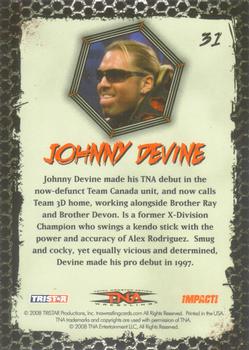 2008 TriStar TNA Impact #31 Johnny Devine  Back