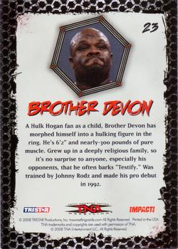 2008 TriStar TNA Impact #23 Brother Devon  Back