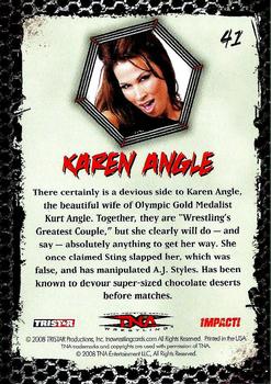 2008 TriStar TNA Impact #41 Karen Angle  Back