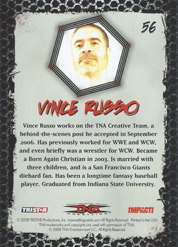 2008 TriStar TNA Impact #56 Vince Russo  Back