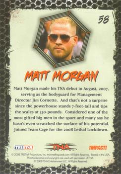 2008 TriStar TNA Impact #58 Matt Morgan  Back