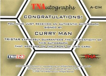 2008 TriStar TNA Impact - Autographs #A-CM Curry Man  Back