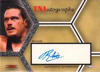 2008 TriStar TNA Impact - Autographs #A-R2 Rhino  Front