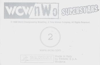 1998 Panini WCW/nWo Photocards #2 Goldberg Back