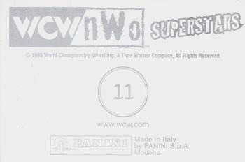 1998 Panini WCW/nWo Photocards #11 Goldberg Logo Back