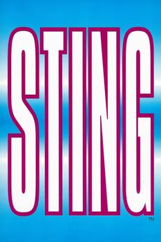 1998 Panini WCW/nWo Photocards #22 Sting Logo Front