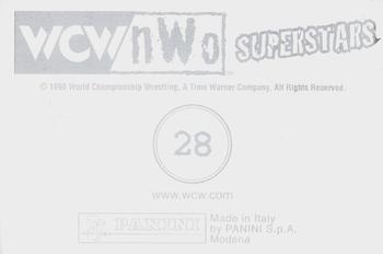 1998 Panini WCW/nWo Photocards #28 Hollywood Hogan Logo Back