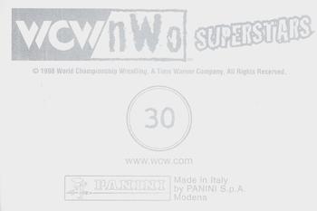 1998 Panini WCW/nWo Photocards #30 Hollywood Hogan vs Lex Luger Back