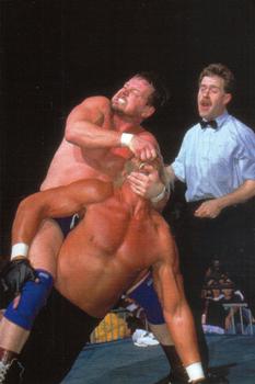1998 Panini WCW/nWo Photocards #70 Roddy Piper vs Hollywood Hogan Front