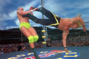 1998 Panini WCW/nWo Photocards #87 Chris Jericho vs Alex Wright Front