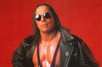 1998 Panini WCW/nWo Photocards #98 Bret Hart Front