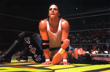 1998 Panini WCW/nWo Photocards #102 Juventud Guerrera vs Billy Kidman Front