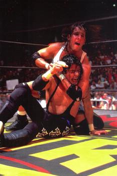 1998 Panini WCW/nWo Photocards #103 Juventud Guerrera vs Billy Kidman Front