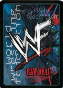 2001 Comic Images WWF Raw Deal: Fully Loaded #1 Falling Fist Back