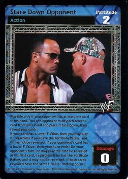 2001 Comic Images WWF Raw Deal: Fully Loaded #61 Stare Down Opponent Front
