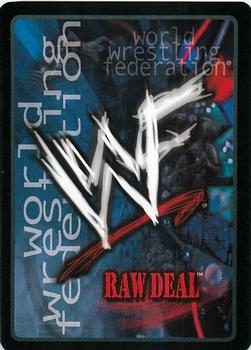 2001 Comic Images WWF Raw Deal: Fully Loaded #65 Throw Into the Corner Turnbuckle Back