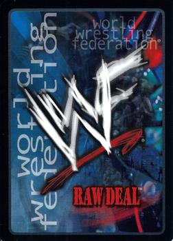 2000 Comic Images WWF Raw Deal #38 Belly to Back Suplex Back