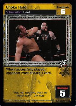 2000 Comic Images WWF Raw Deal #55 Choke Hold Front