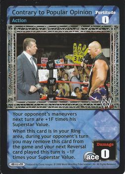 2006 Comic Images WWE Raw Deal: No Way Out #48 Contrary to Popular Opinion Front