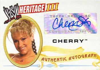 2007 Topps Heritage III WWE - Autographs #NNO Cherry  Front