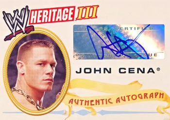 2007 Topps Heritage III WWE - Autographs #NNO John Cena  Front