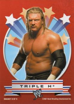 2007 Topps Heritage III WWE - Magnets #8 Triple H  Front