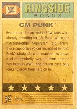 2007 Topps Heritage III WWE - Ringside Bonus #R3 CM Punk  Back