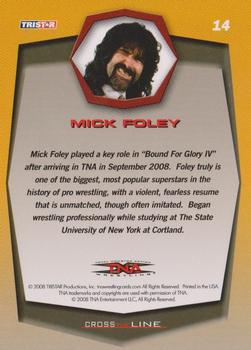 2008 TriStar TNA Cross the Line #14 Mick Foley  Back