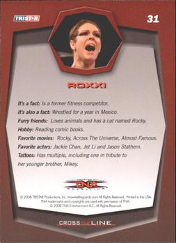 2008 TriStar TNA Cross the Line #31 Roxxi  Back