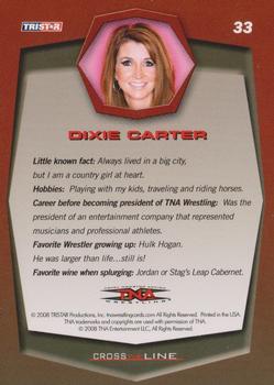 2008 TriStar TNA Cross the Line #33 Dixie Carter  Back